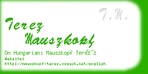 terez mauszkopf business card